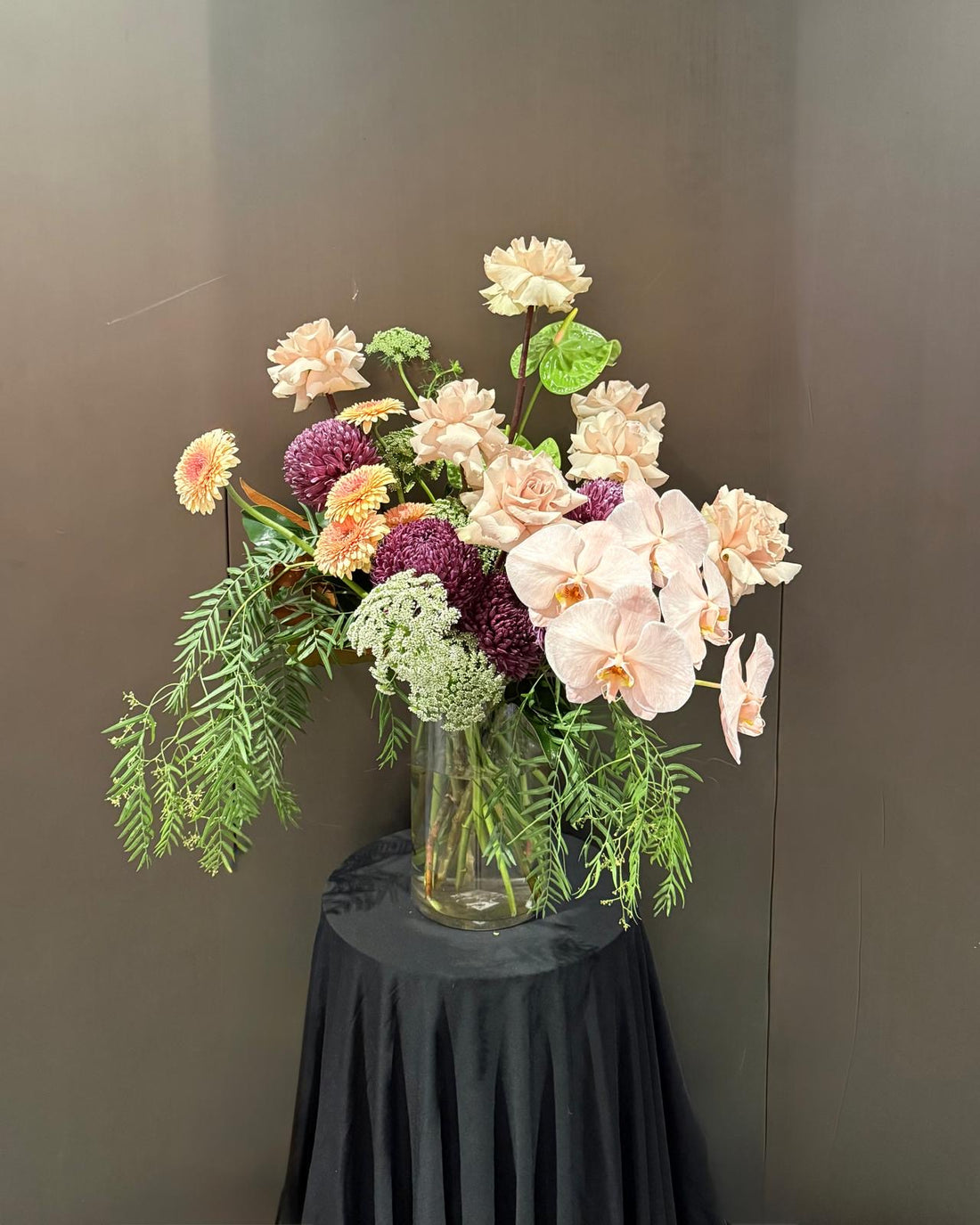 Seasonal Flower Vase Arrangement